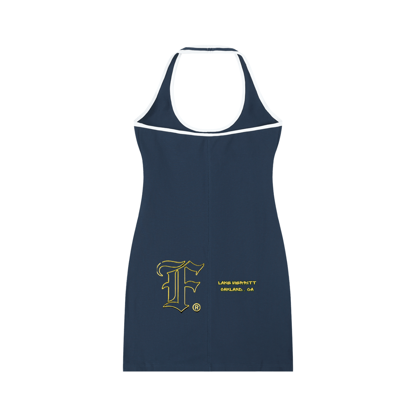 Oakgul: Women's Binding Tight Halter Dress - Finna Street Wear bay area streetwear