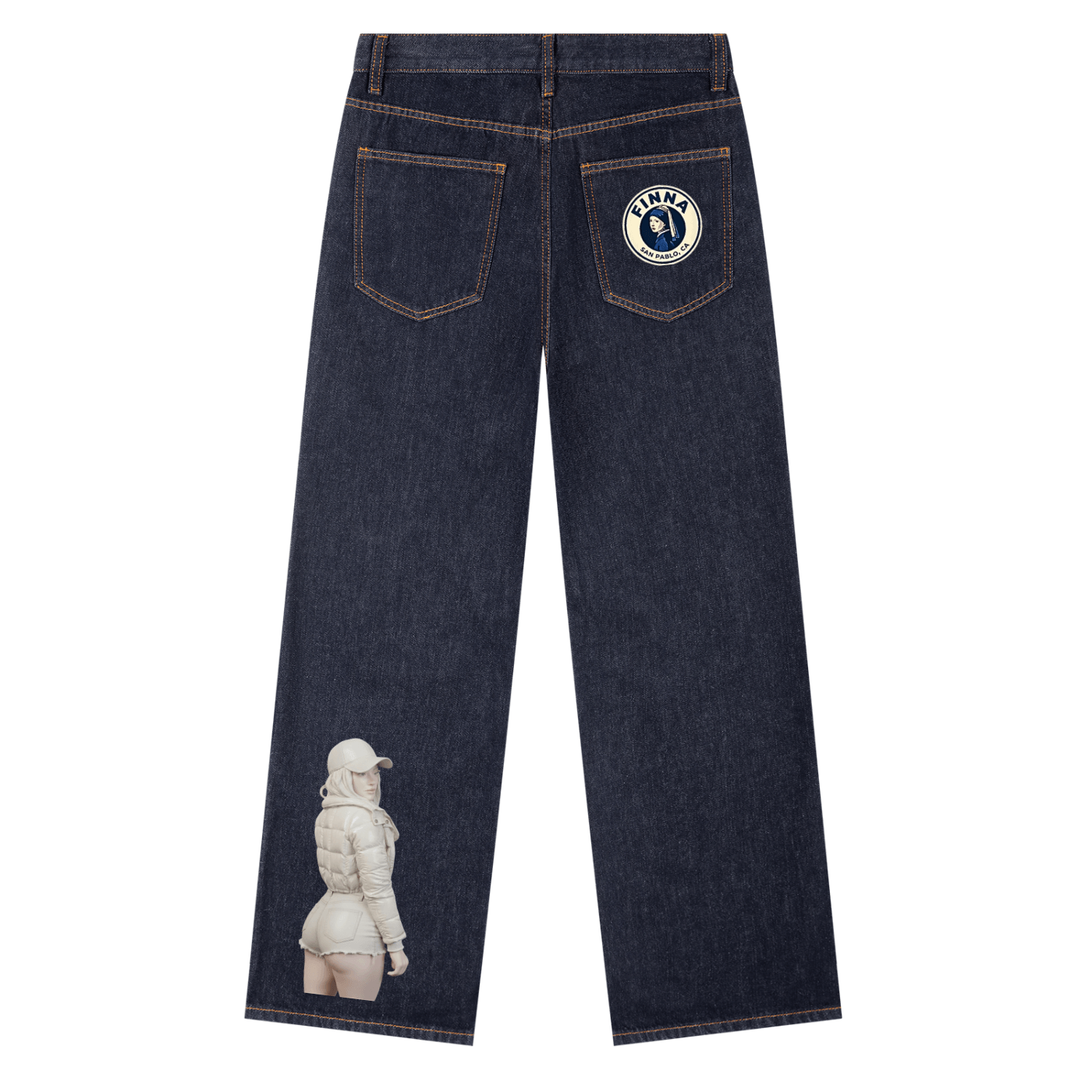 Coldstone: Heavyweight Straight Leg Denim Jeans - Finna Street Wear bay area streetwear