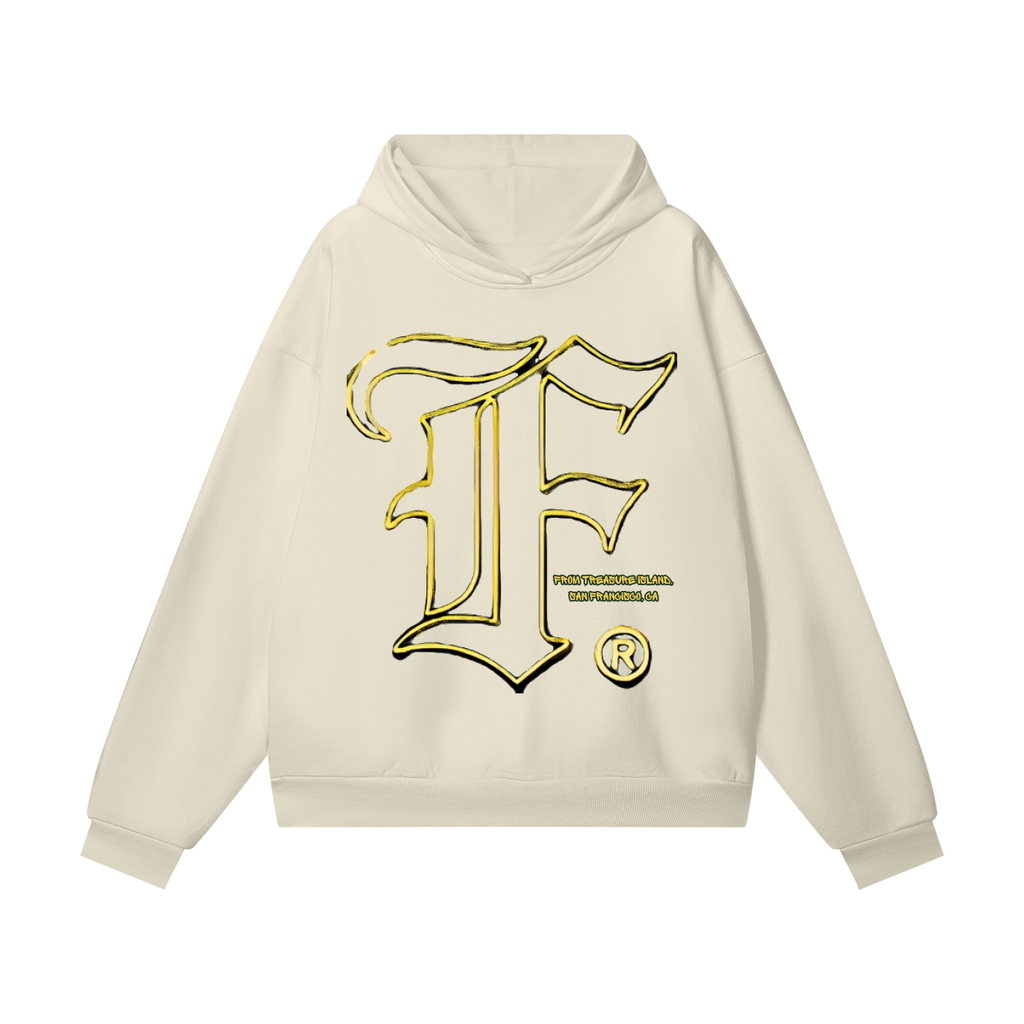 Fromtreasure: Heavyweight Hidden Pocket Fleece Hoodie - Finna Street Wear bay area streetwear