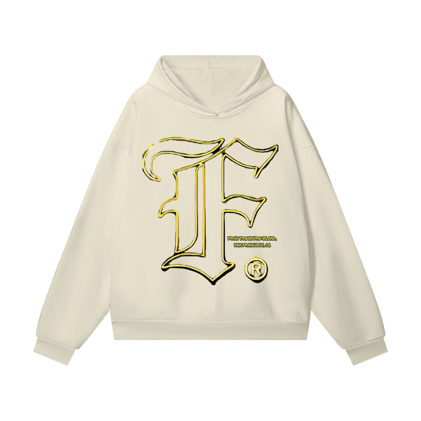 Fromtreasure: Heavyweight Hidden Pocket Fleece Hoodie - Finna Street Wear bay area streetwear