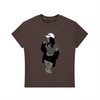 Homegirl: Essential Bodycon Crewneck T-Shirt - Finna Street Wear bay area streetwear