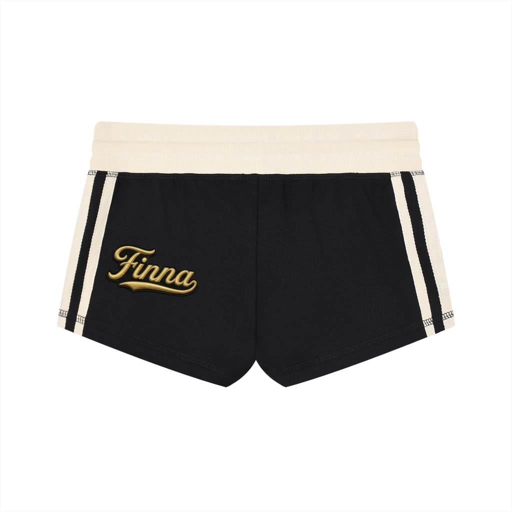 Golden Hind: Women's Contrast Stripe Track Shorts - Finna Street Wear bay area streetwear