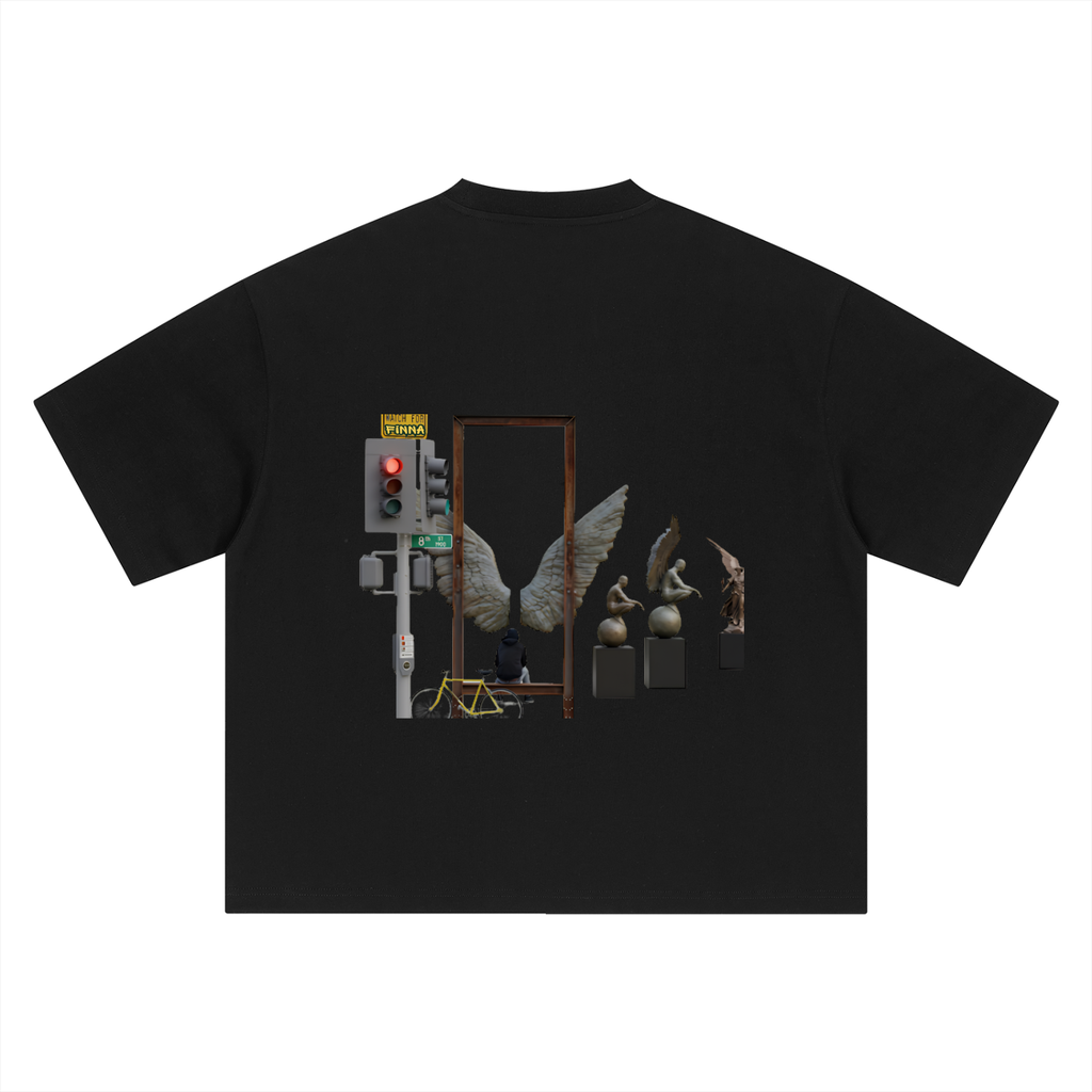 Downsac: Boxy Oversized T-Shirt - Finna Street Wear bay area streetwear
