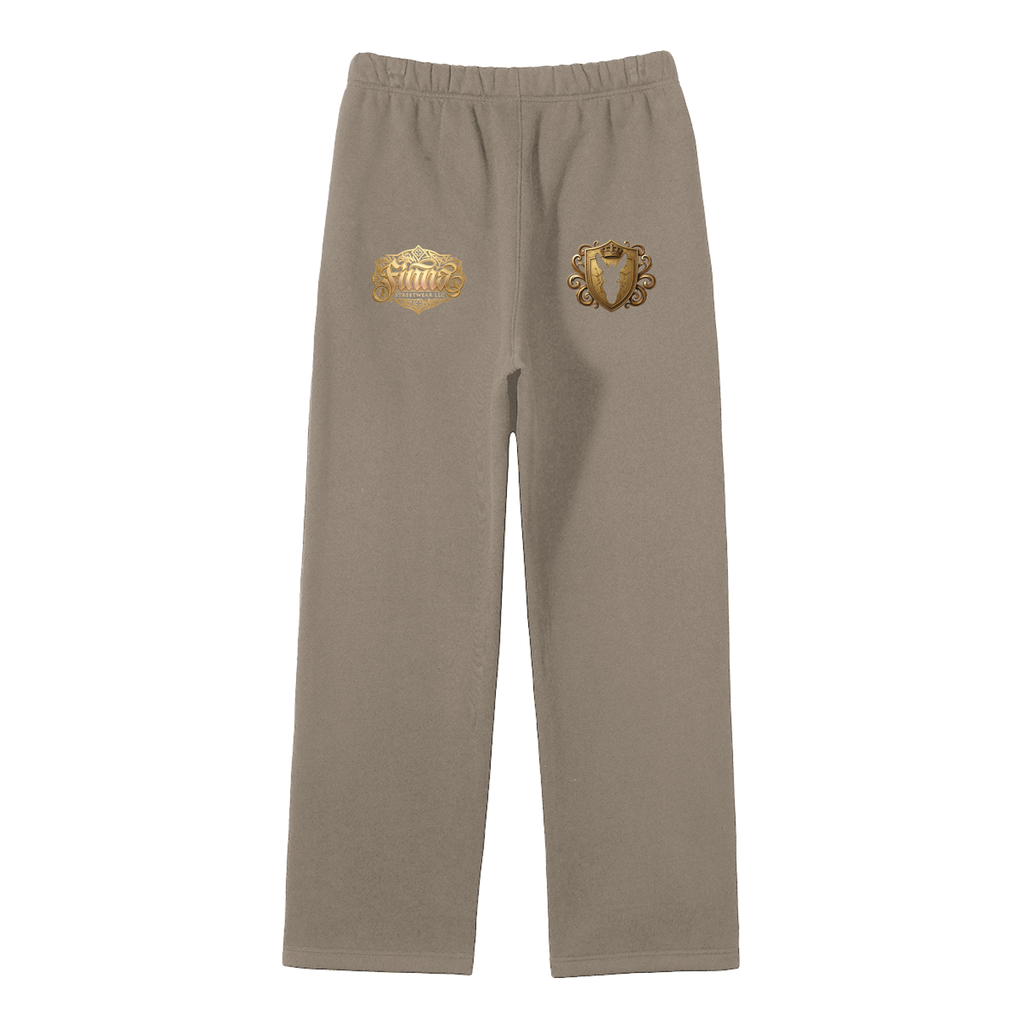 Goldonkey: Unisex Solid Color Fleece Straight Leg Pants