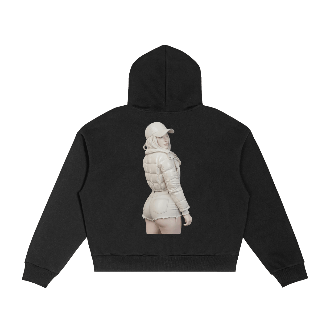 Coldstone: Contrast Plaid Boxy Zip Hoodie - Finna Street Wear bay area streetwear