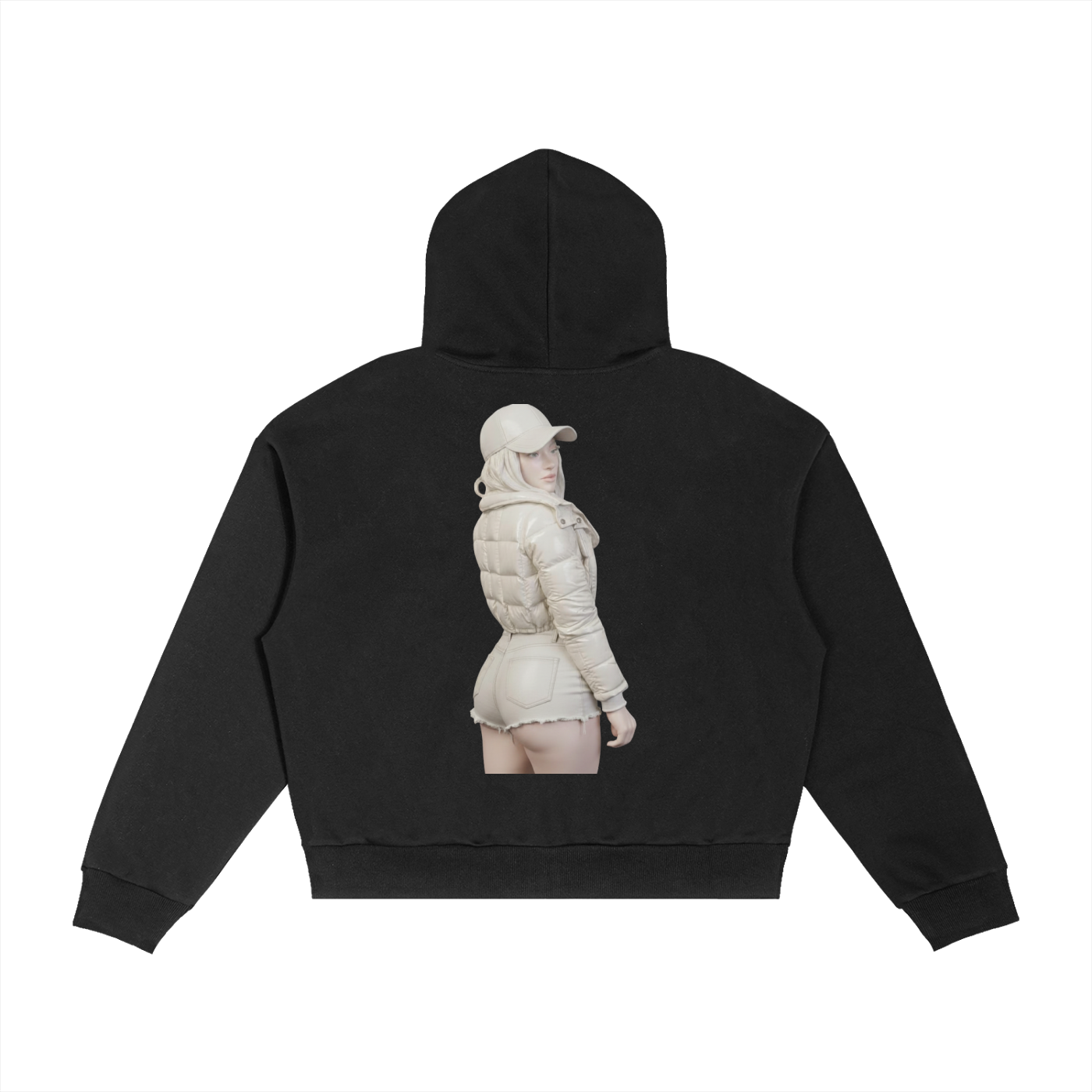Coldstone: Contrast Plaid Boxy Zip Hoodie - Finna Street Wear bay area streetwear
