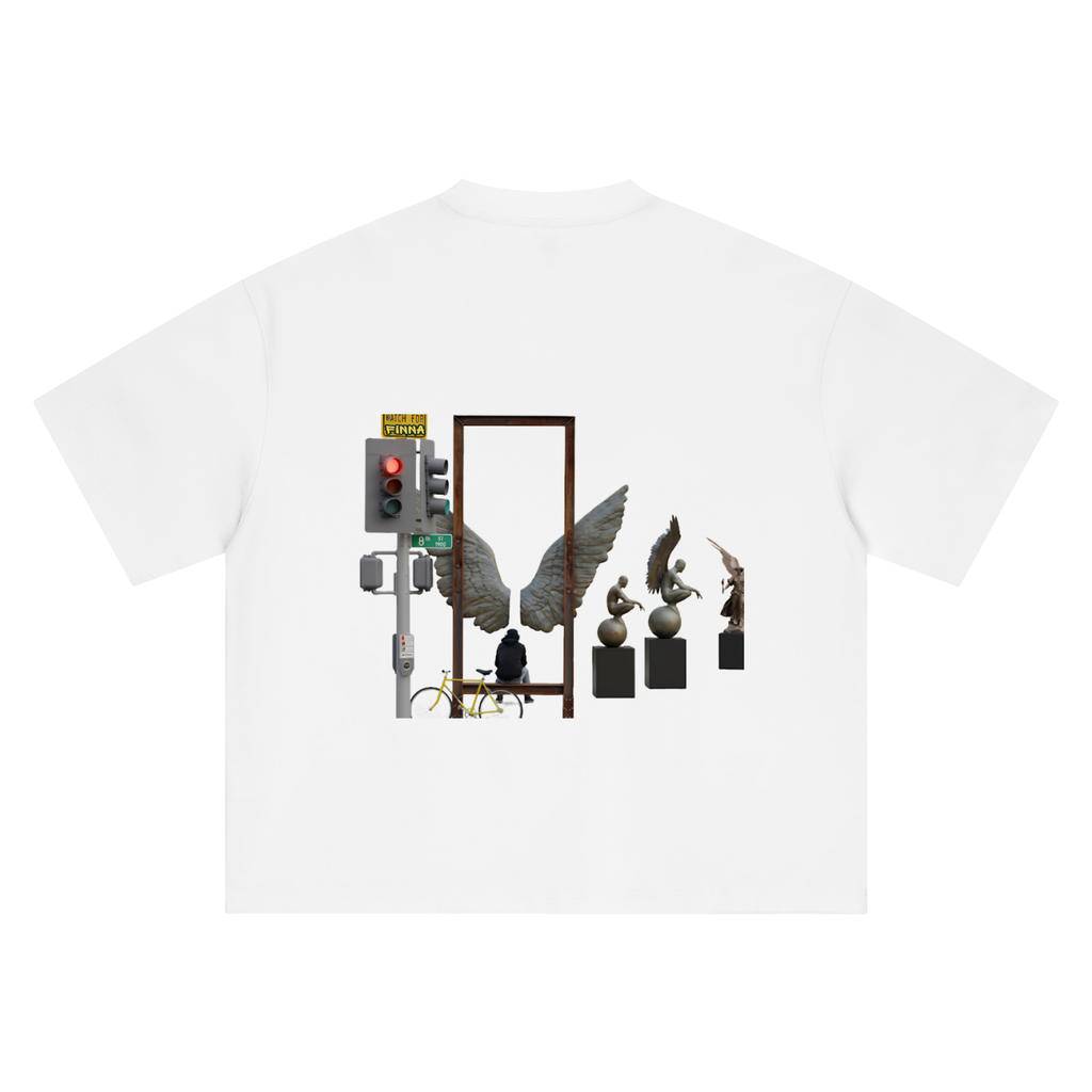Downsac: Boxy Oversized T-Shirt - Finna Street Wear bay area streetwear
