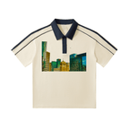 Oakline: Contrast Collar Short-Sleeve Polo Shirt - Finna Street Wear bay area streetwear