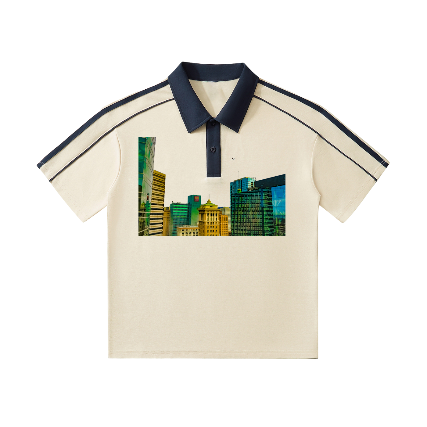 Oakline: Contrast Collar Short-Sleeve Polo Shirt - Finna Street Wear bay area streetwear