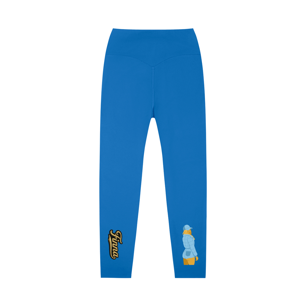 Babyblue: High-Waisted Yoga Leggings - Finna Street Wear bay area streetwear