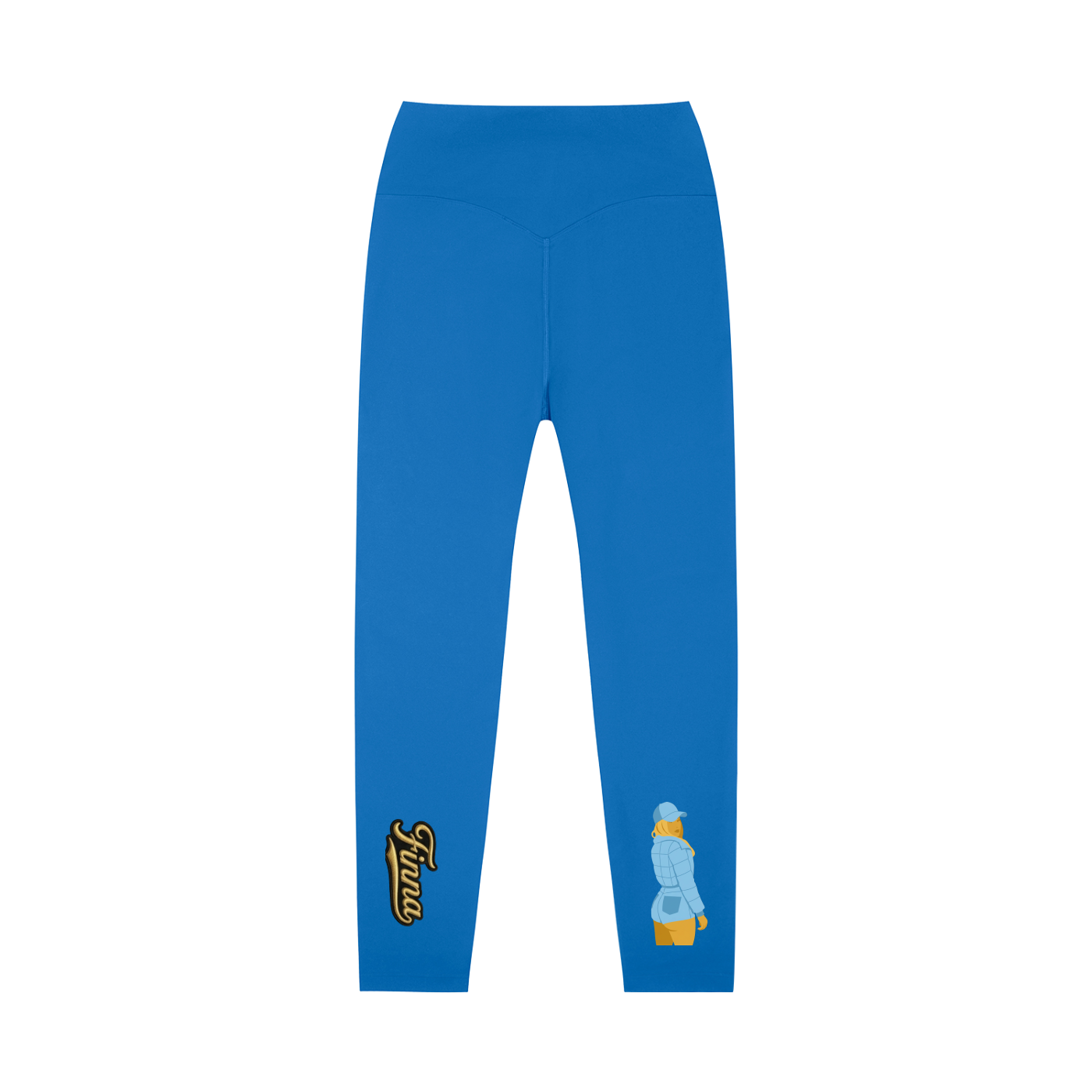 Babyblue: High-Waisted Yoga Leggings - Finna Street Wear bay area streetwear