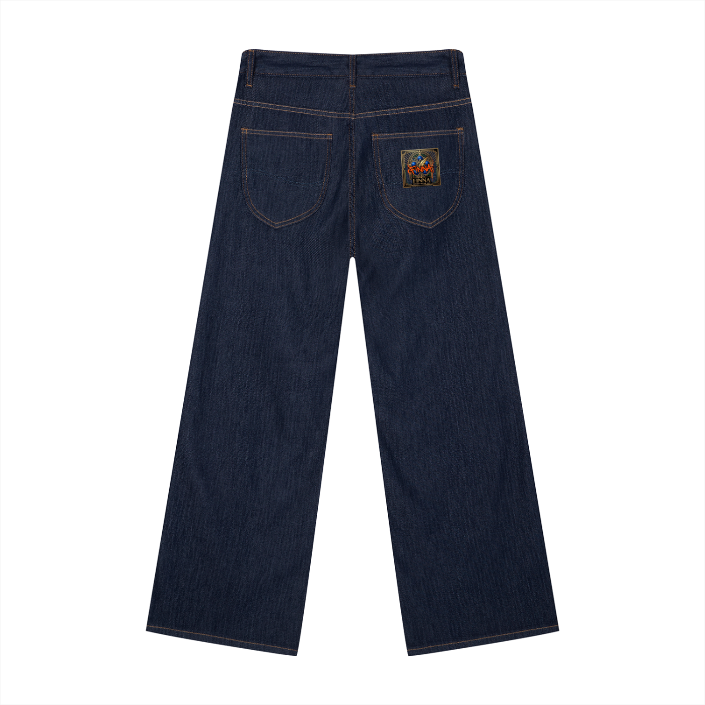 Spray Donkey: Men's Loose Fit Wide Leg Jeans