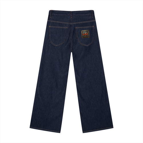 Spray Donkey: Men's Loose Fit Wide Leg Jeans
