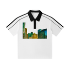 Oakline: Contrast Collar Short-Sleeve Polo Shirt - Finna Street Wear bay area streetwear