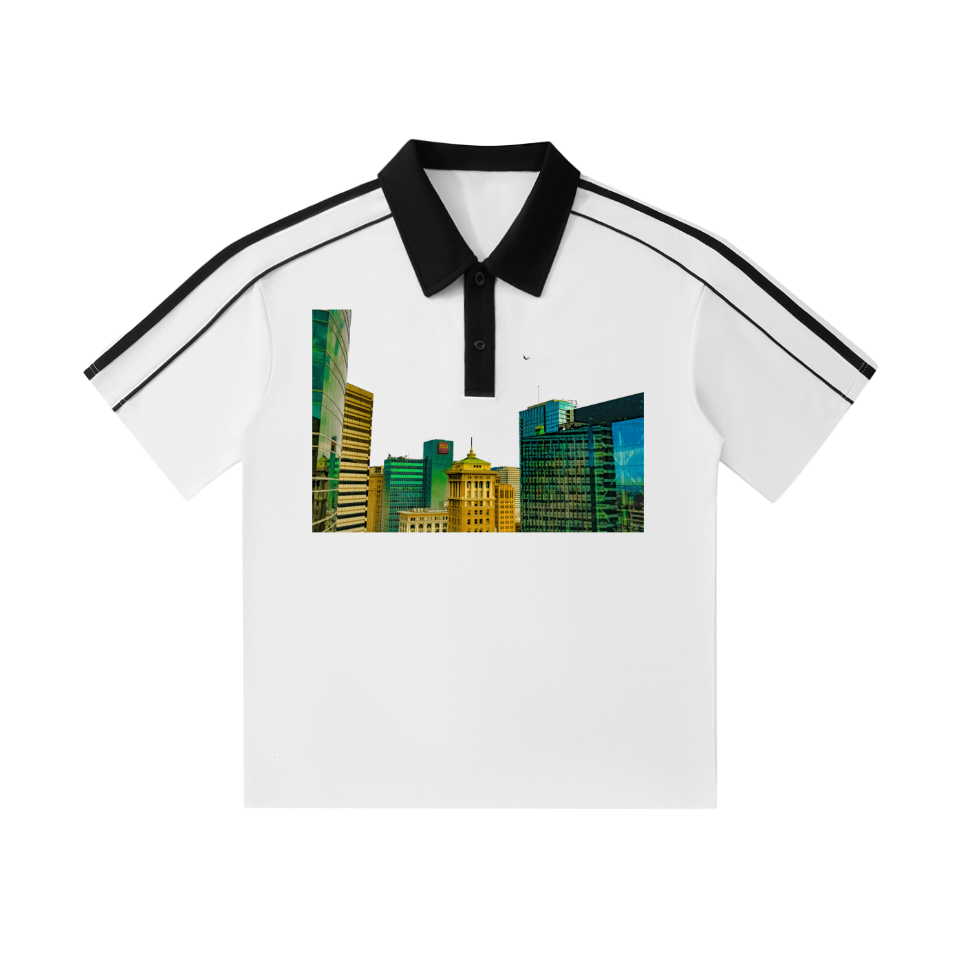 Oakline: Contrast Collar Short-Sleeve Polo Shirt - Finna Street Wear bay area streetwear