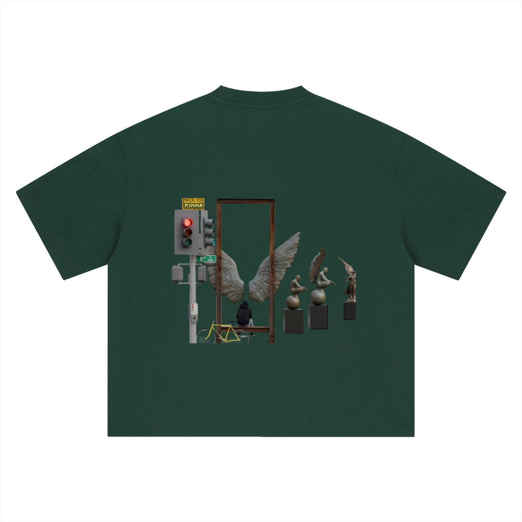 Downsac: Boxy Oversized T-Shirt - Finna Street Wear bay area streetwear