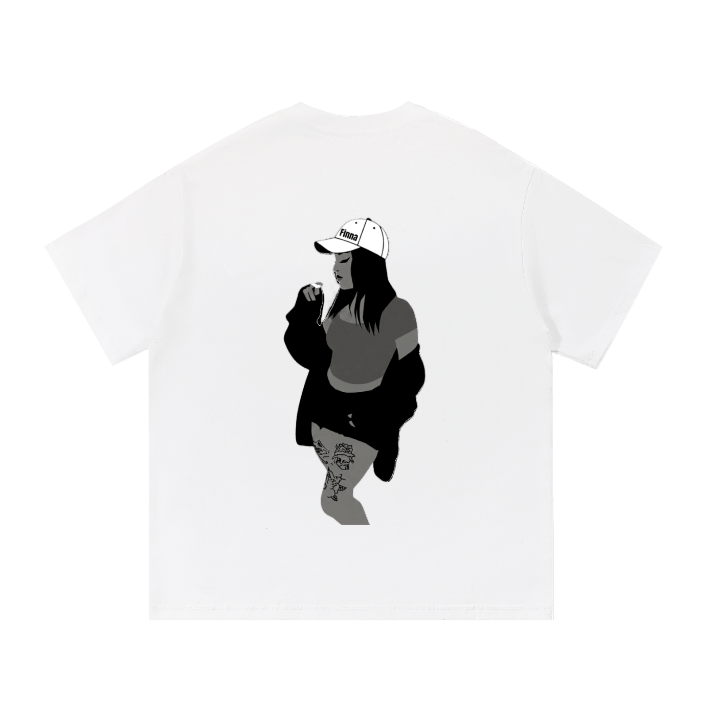 Homegirl: Essential Cotton T-Shirt - Finna Street Wear bay area streetwear