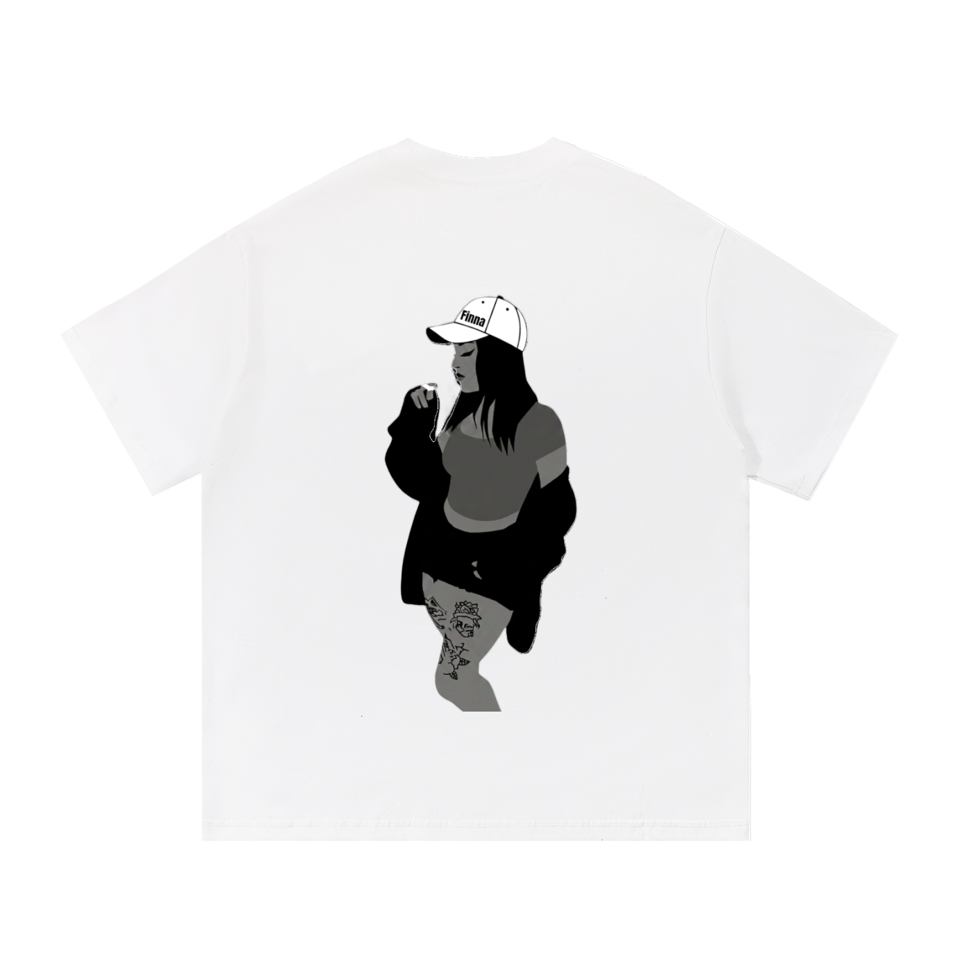 Homegirl: Essential Cotton T-Shirt - Finna Street Wear bay area streetwear