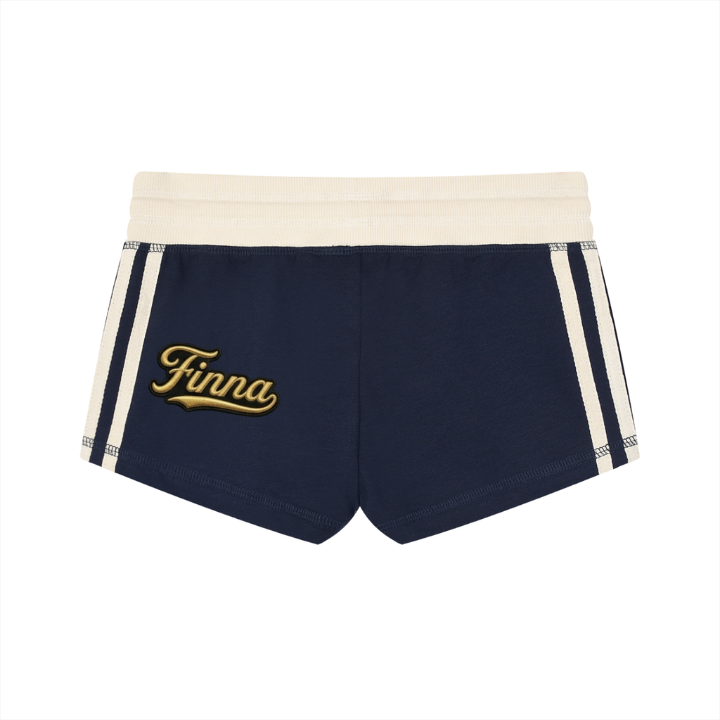 Golden Hind: Women's Contrast Stripe Track Shorts - Finna Street Wear bay area streetwear