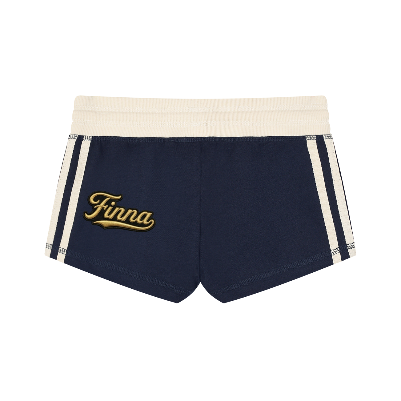 Golden Hind: Women's Contrast Stripe Track Shorts - Finna Street Wear bay area streetwear