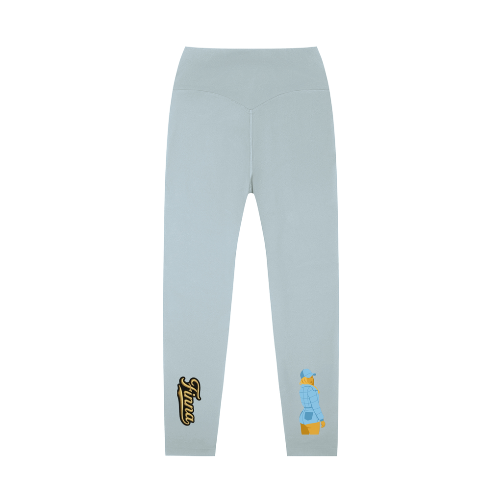 Babyblue: High-Waisted Yoga Leggings - Finna Street Wear bay area streetwear