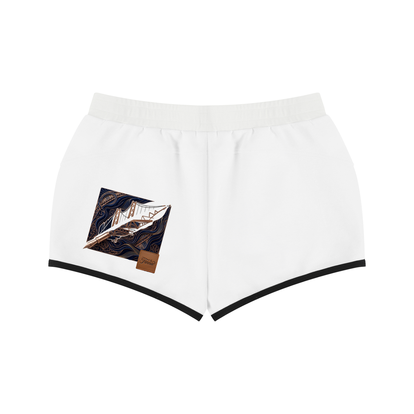 Goldpen: Women's Retro Contrast Binding Shorts