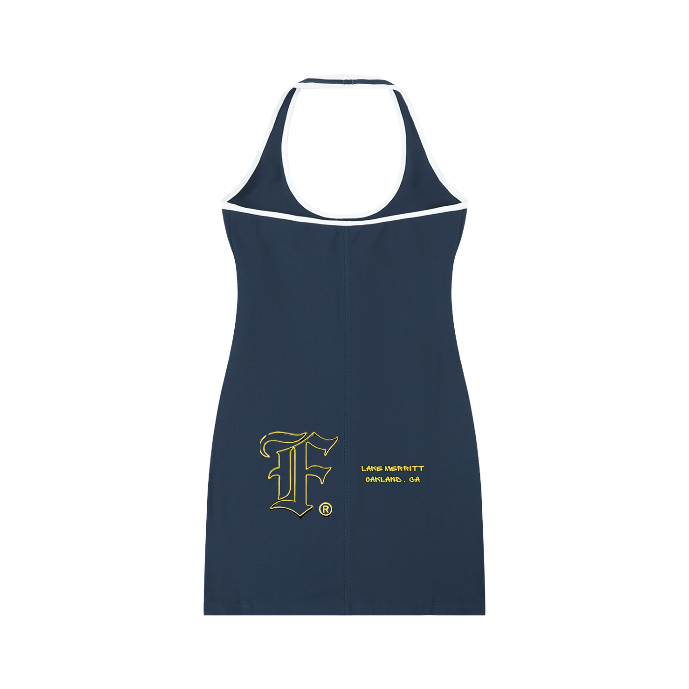 Oakgul: Women's Binding Tight Halter Dress - Finna Street Wear bay area streetwear