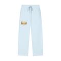 Solid Color Straight-Leg Sweatpants