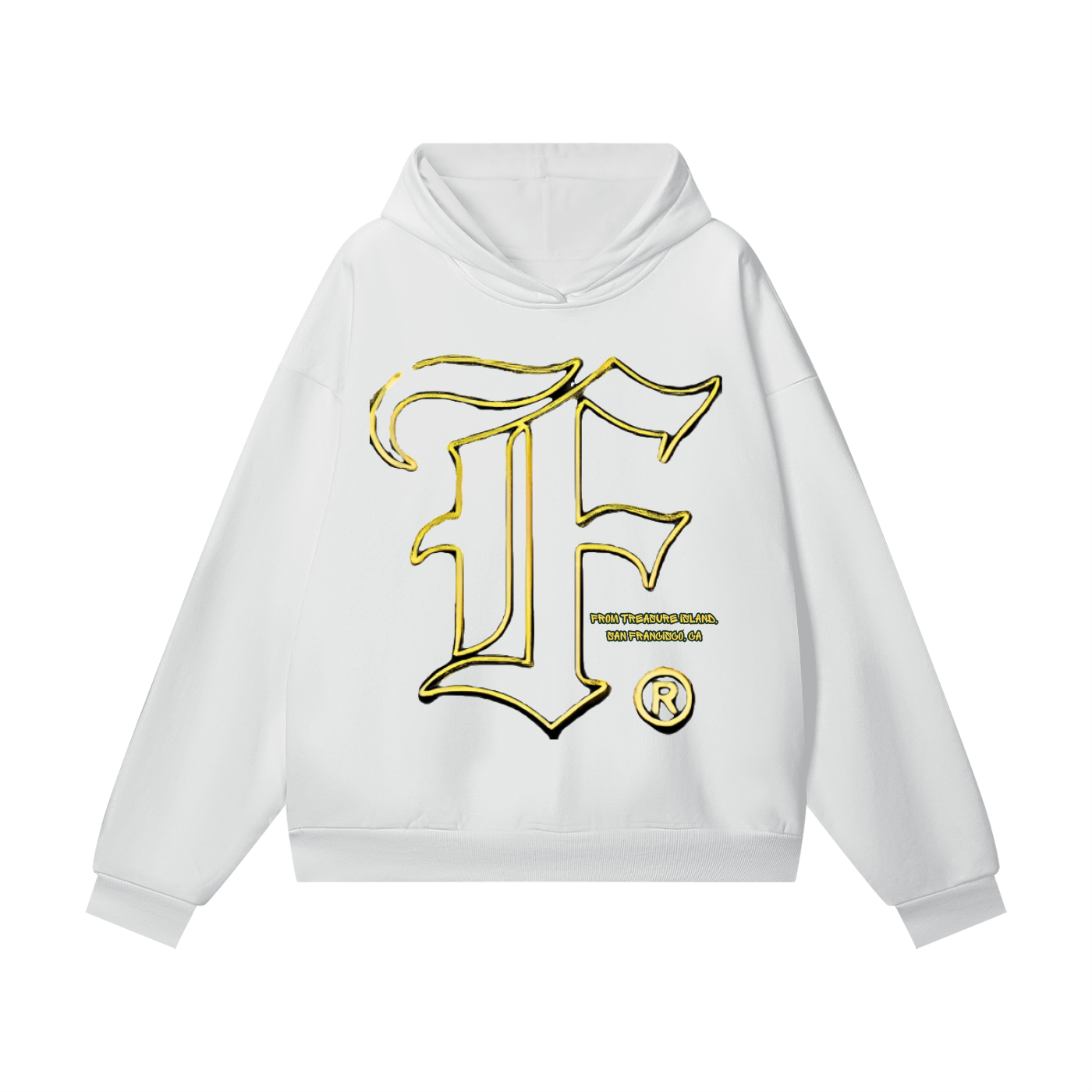 Fromtreasure: Heavyweight Hidden Pocket Fleece Hoodie - Finna Street Wear bay area streetwear