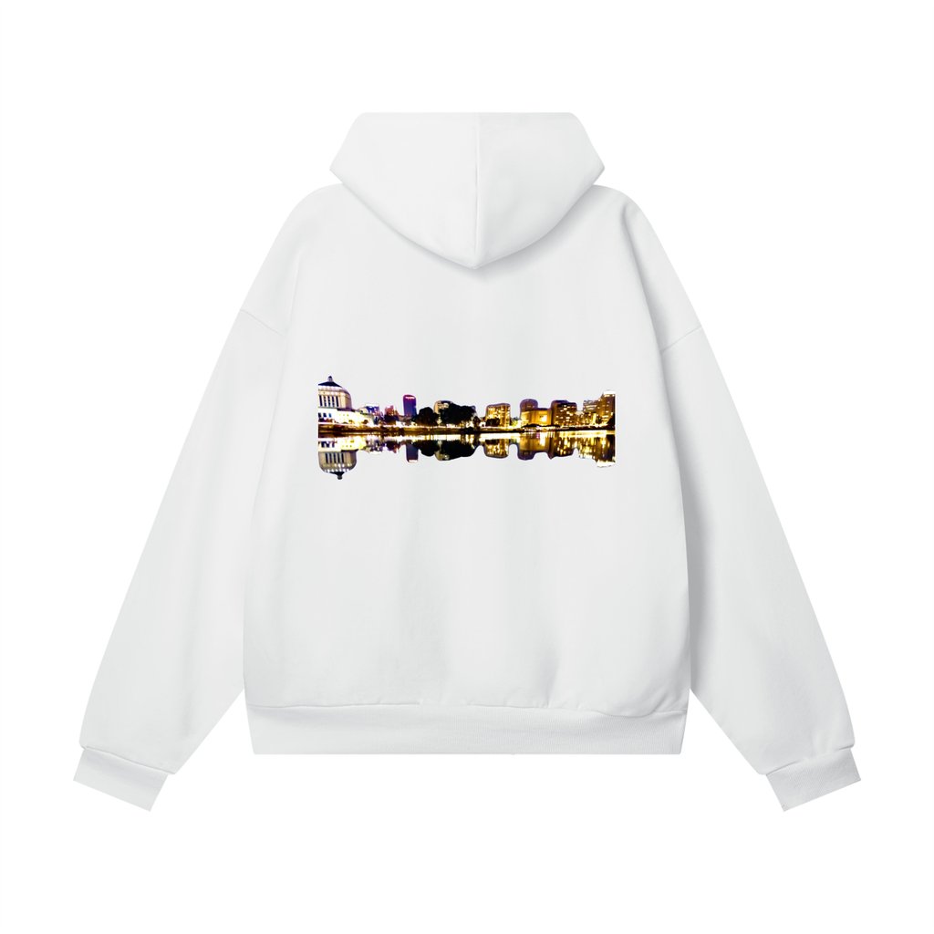 Oaklake: Heavyweight Hidden Pocket Fleece Hoodie - Finna Street Wear bay area streetwear