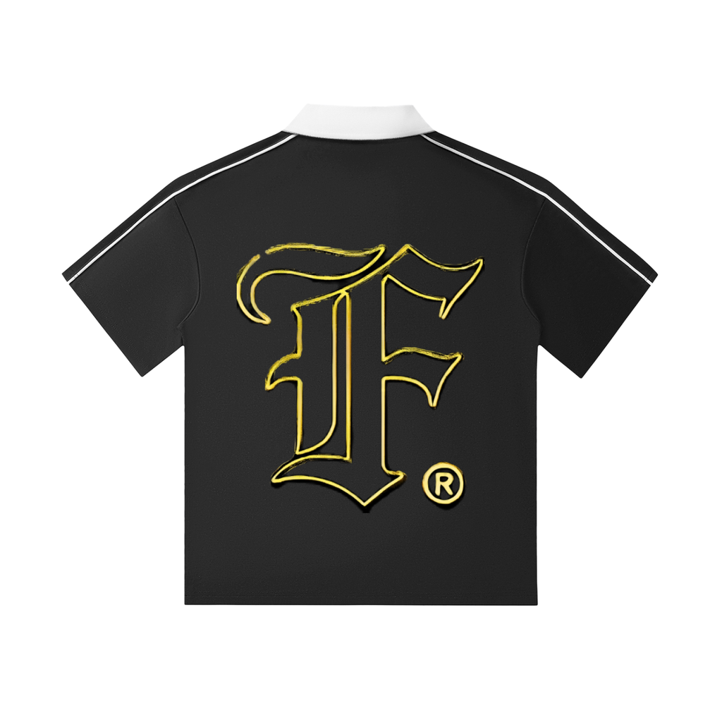 Oakline: Contrast Collar Short-Sleeve Polo Shirt - Finna Street Wear bay area streetwear