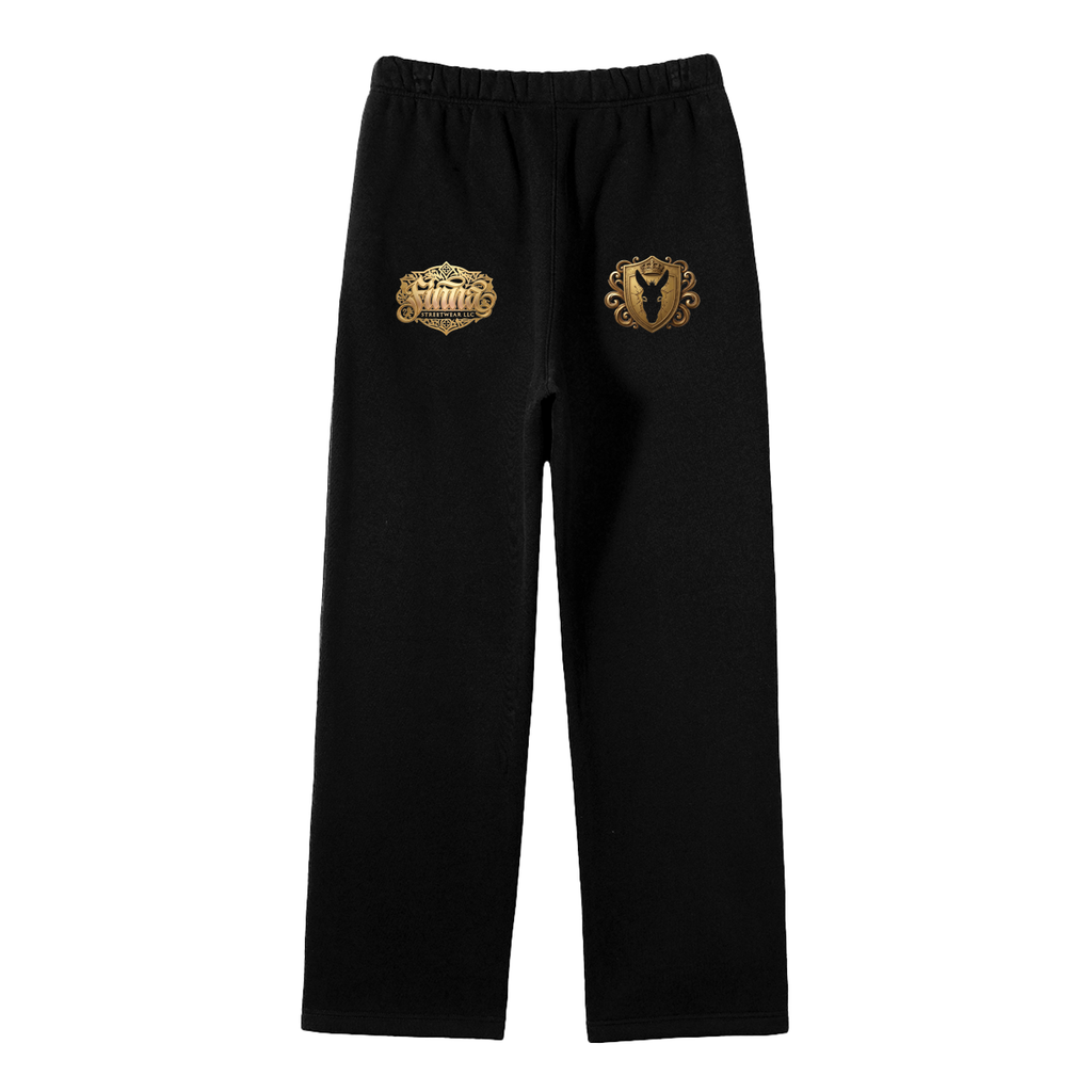 Goldonkey: Unisex Solid Color Fleece Straight Leg Pants