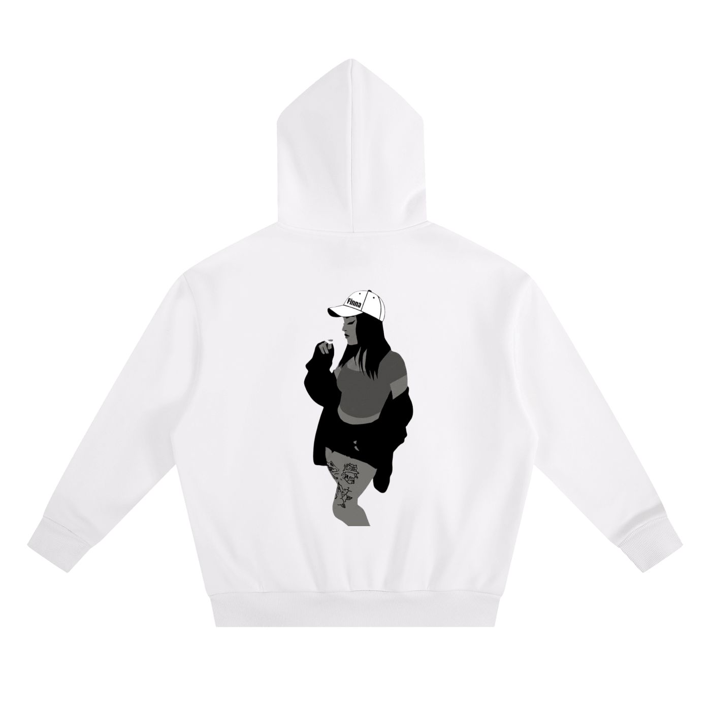 Homegirl: Essential Heavyweight Boxy Fleece Hoodie - Finna Street Wear bay area streetwear