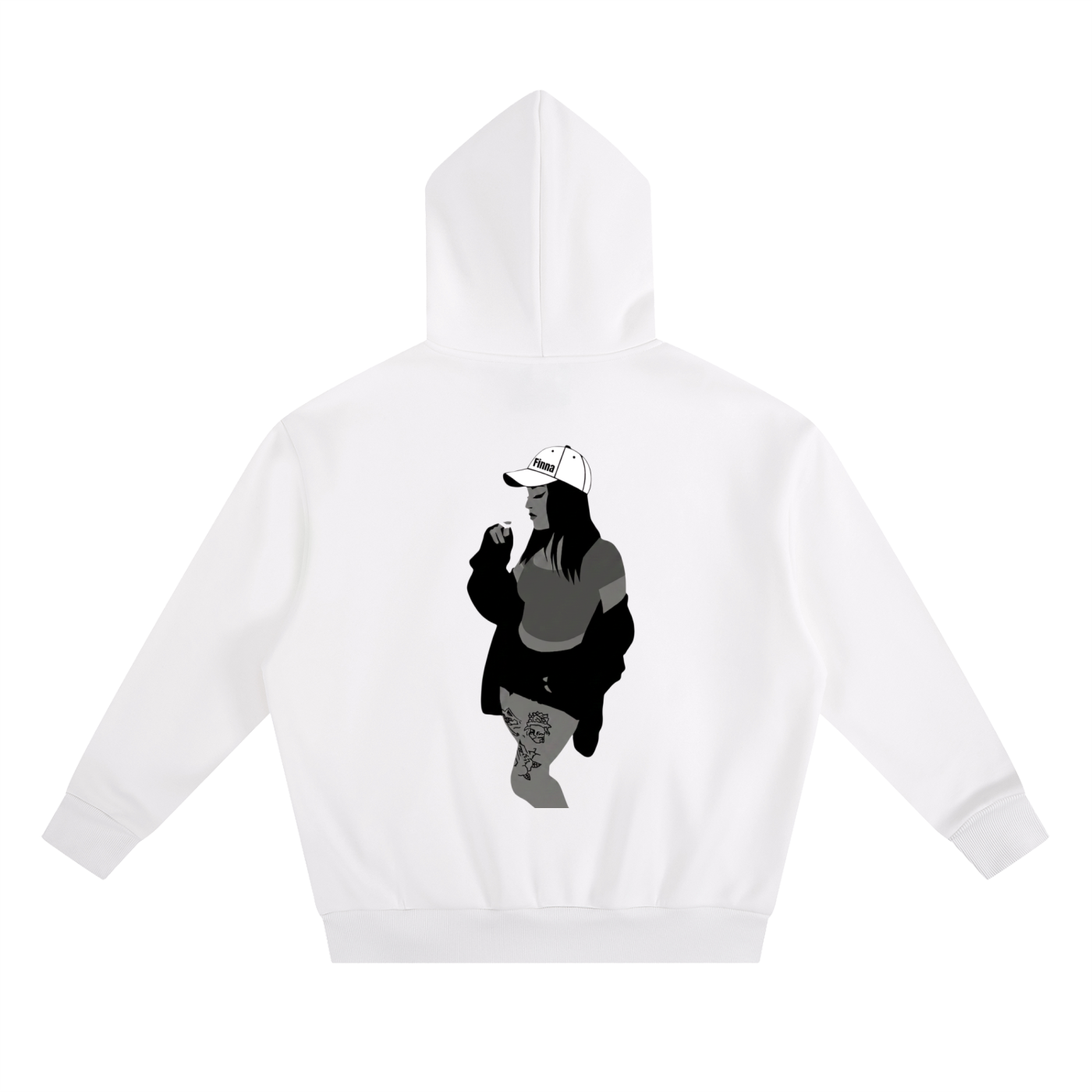 Homegirl: Essential Heavyweight Boxy Fleece Hoodie - Finna Street Wear bay area streetwear