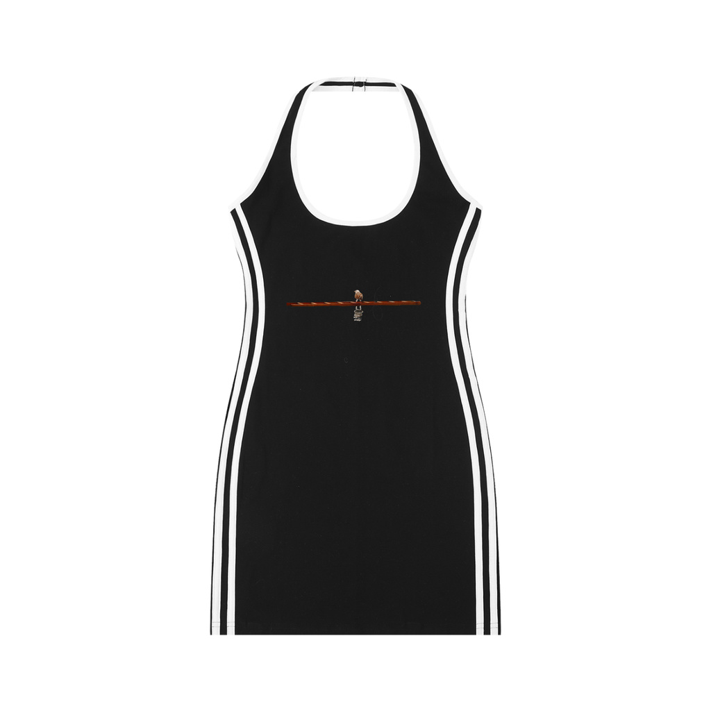 Oakgul: Women's Binding Tight Halter Dress - Finna Street Wear bay area streetwear