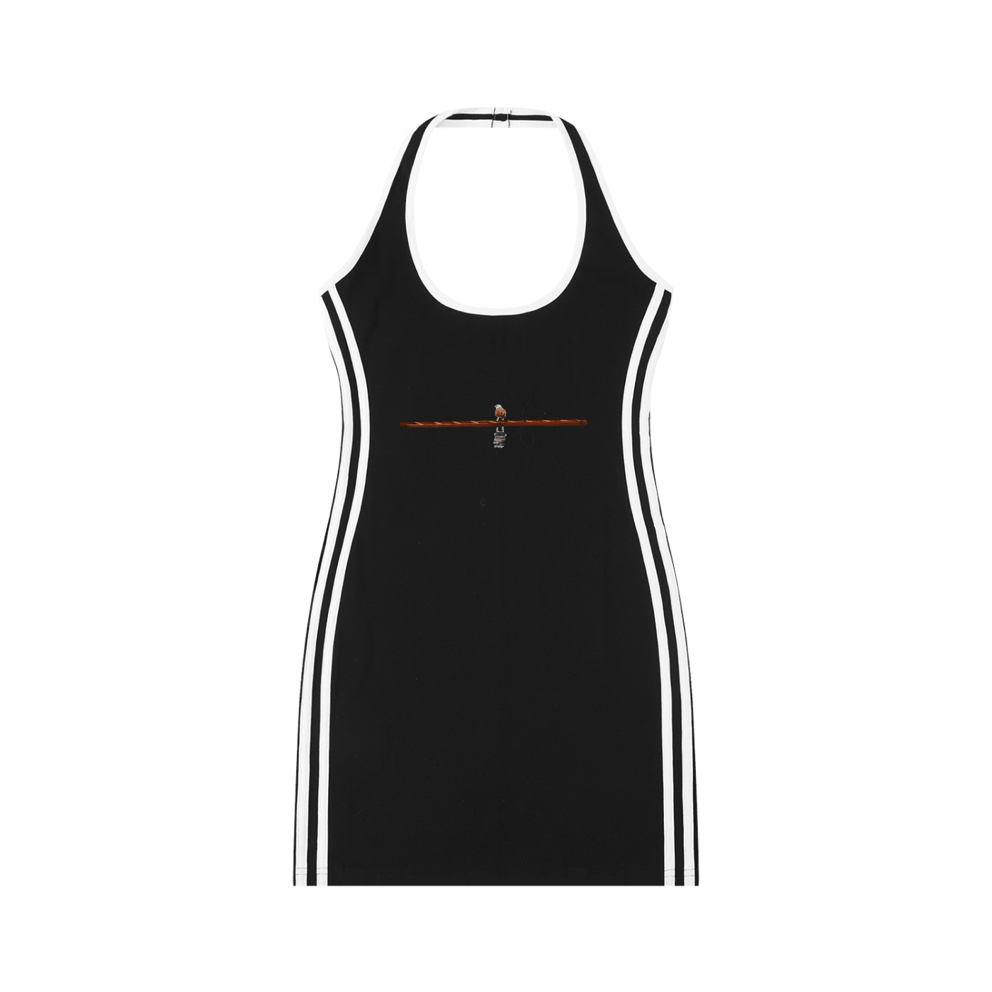 Oakgul: Women's Binding Tight Halter Dress - Finna Street Wear bay area streetwear