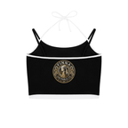 Goldpen Contrast Binding Halter Tank Top