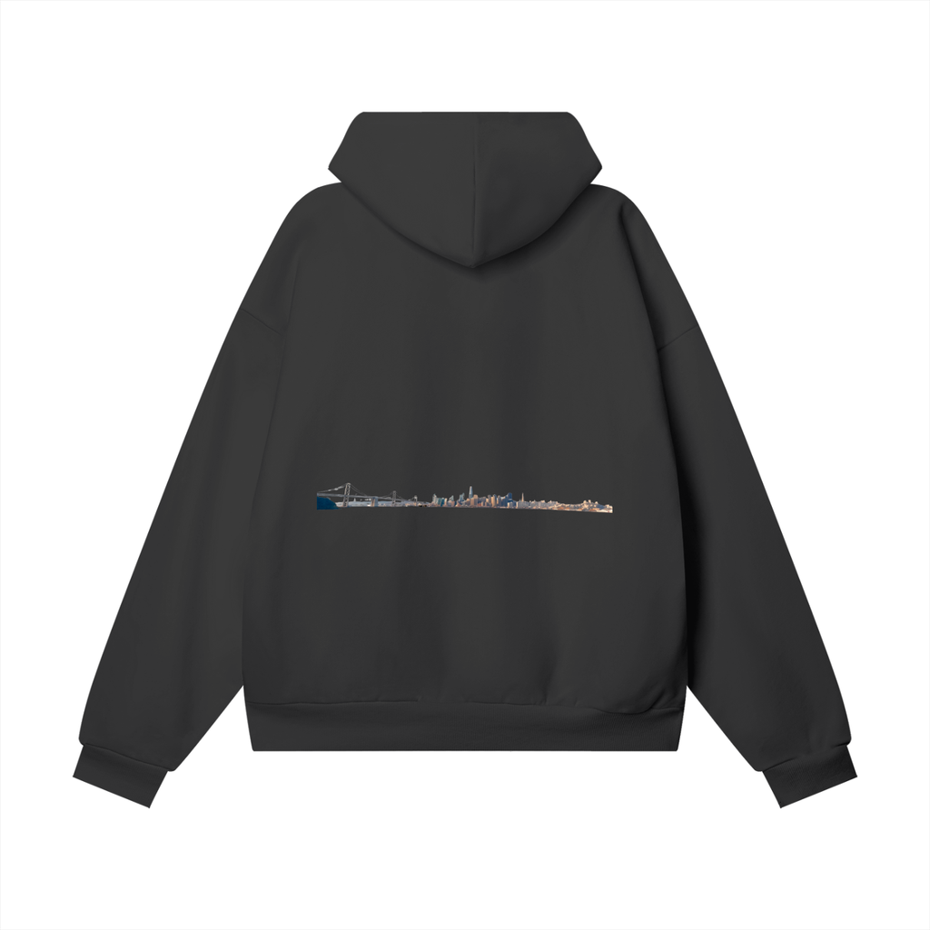 Fromtreasure: Heavyweight Hidden Pocket Fleece Hoodie - Finna Street Wear bay area streetwear