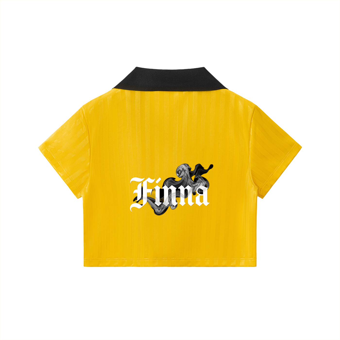 Homegirl: Contrast Collar Striped Cropped Jersey - Finna Street Wear bay area streetwear