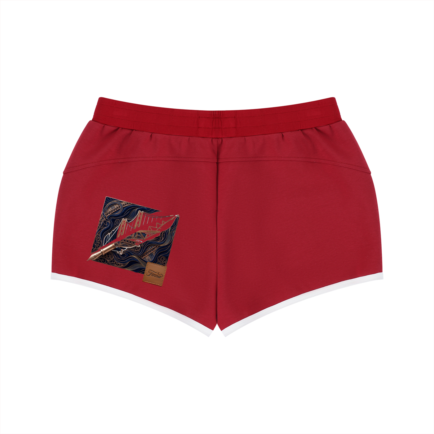 Goldpen: Women's Retro Contrast Binding Shorts