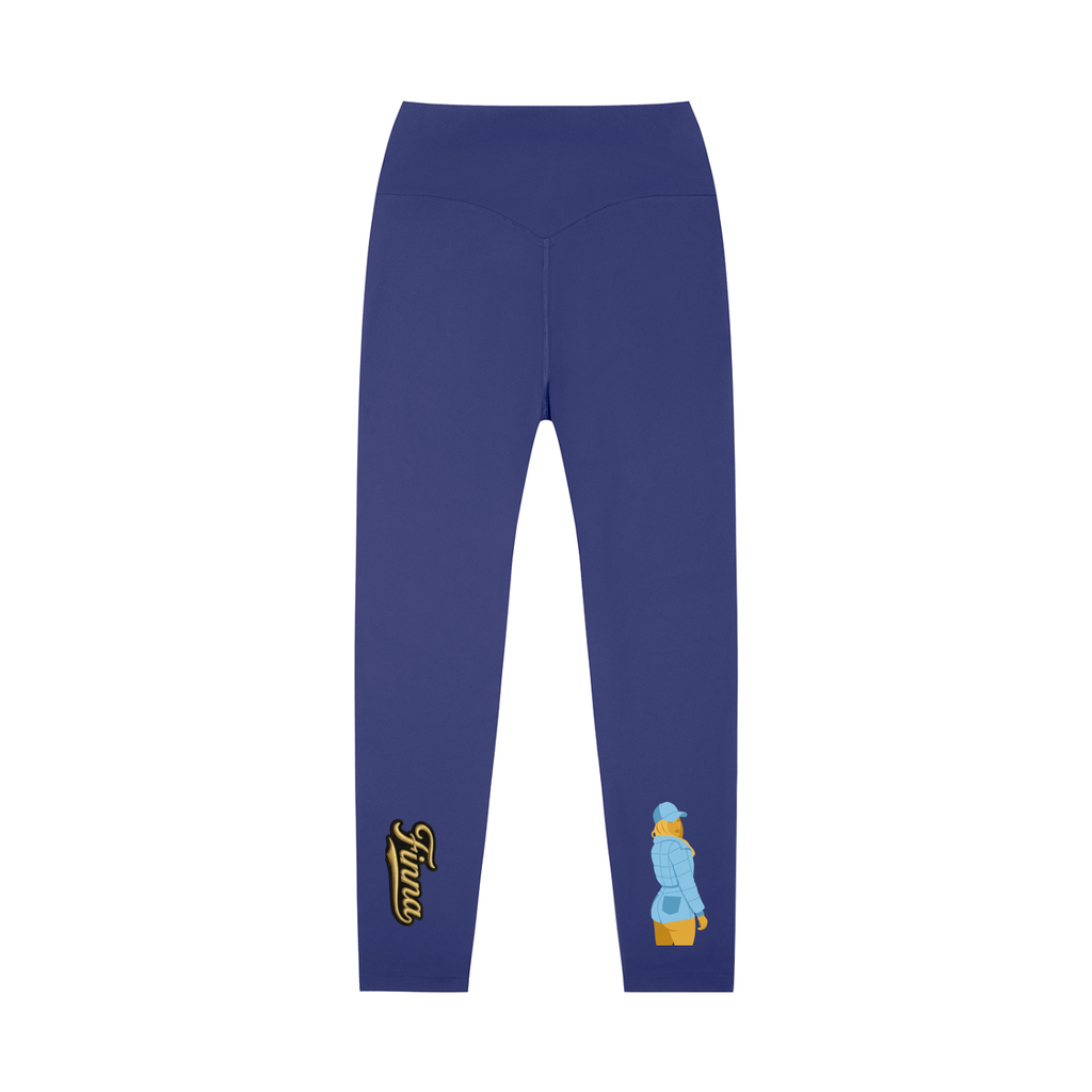 Babyblue: High-Waisted Yoga Leggings - Finna Street Wear bay area streetwear