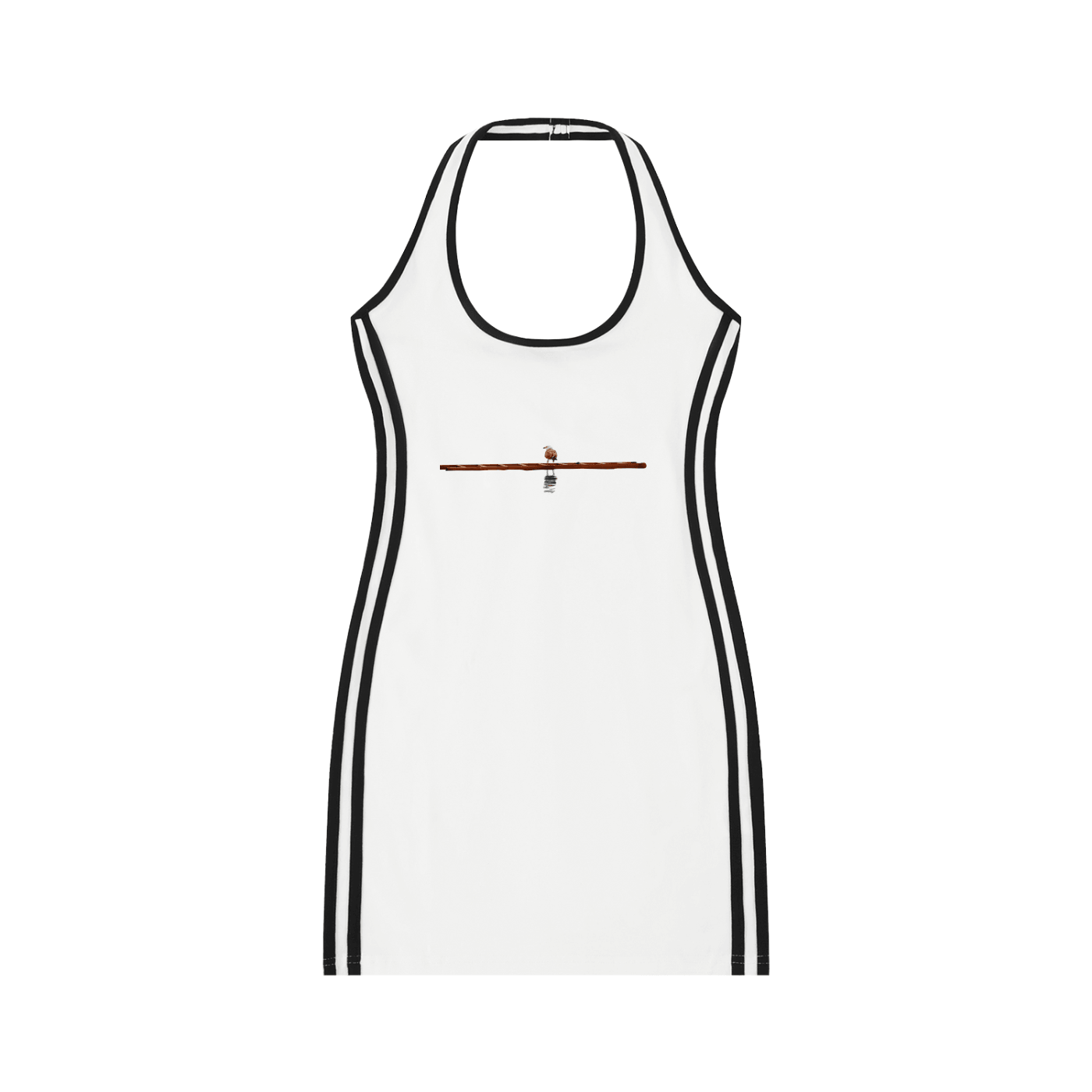 Oakgul: Women's Binding Tight Halter Dress - Finna Street Wear bay area streetwear