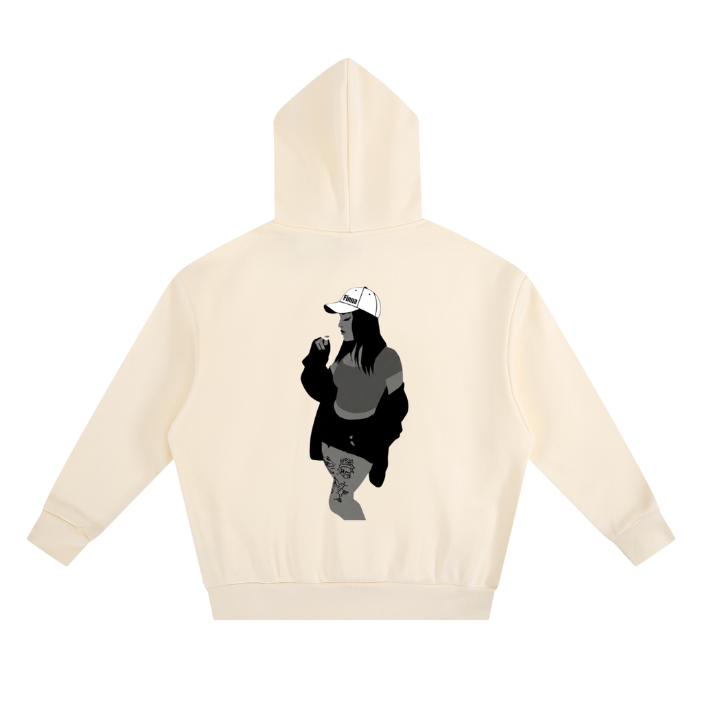 Homegirl: Essential Heavyweight Boxy Fleece Hoodie - Finna Street Wear bay area streetwear