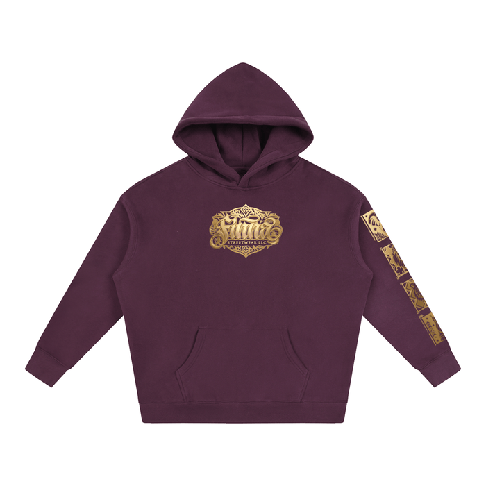 Goldonkey Oversize Fleeced Hoodie - Plum Purple