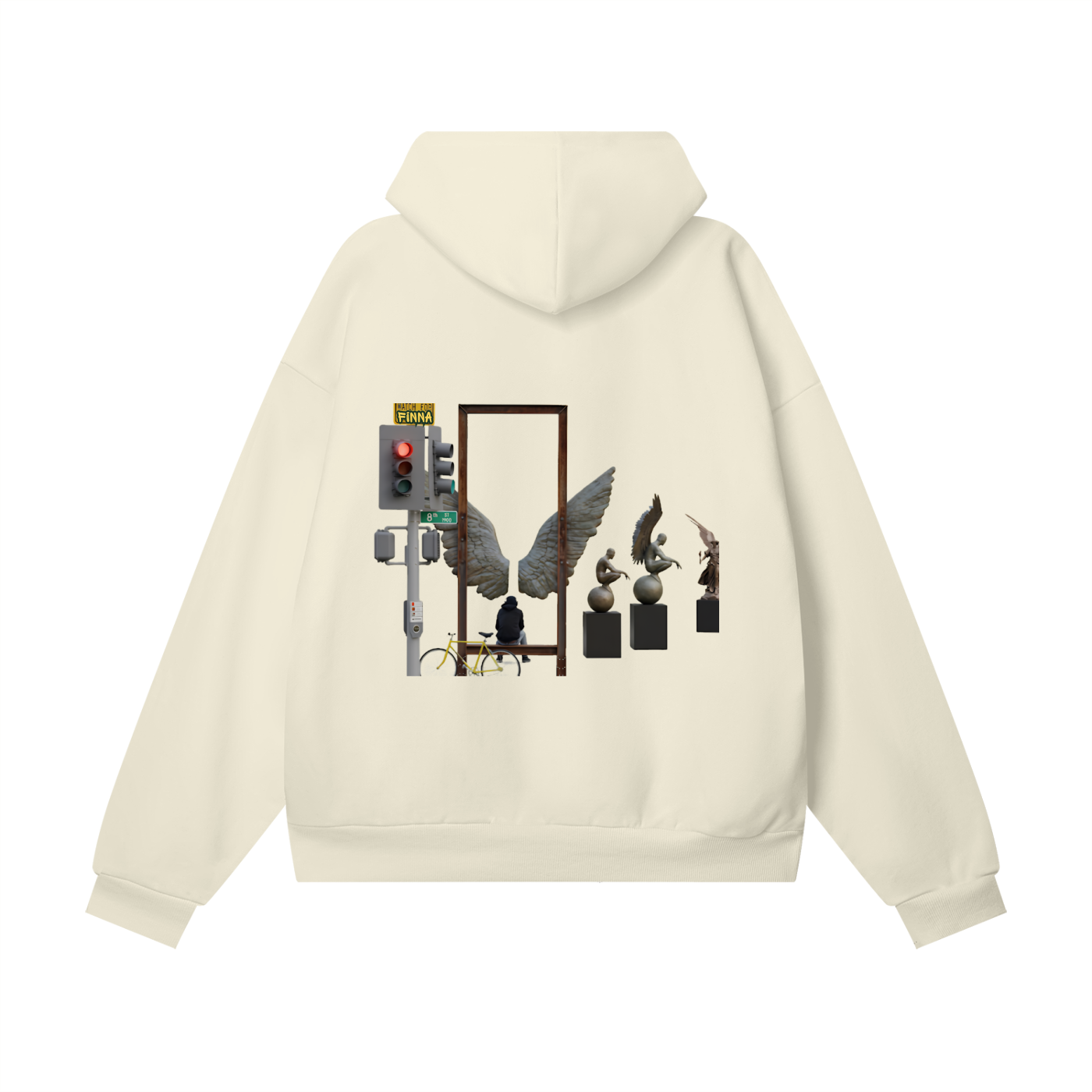 Downsac: Heavyweight Hidden Pocket Fleece Hoodie - Finna Street Wear bay area streetwear