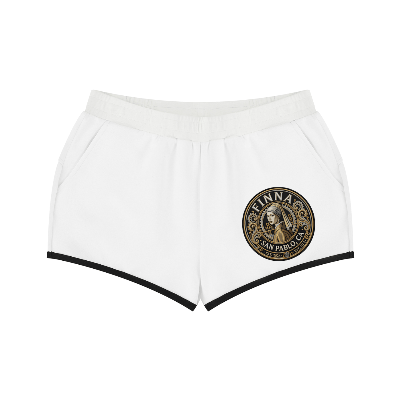Goldpen Women's Retro Contrast Binding Shorts