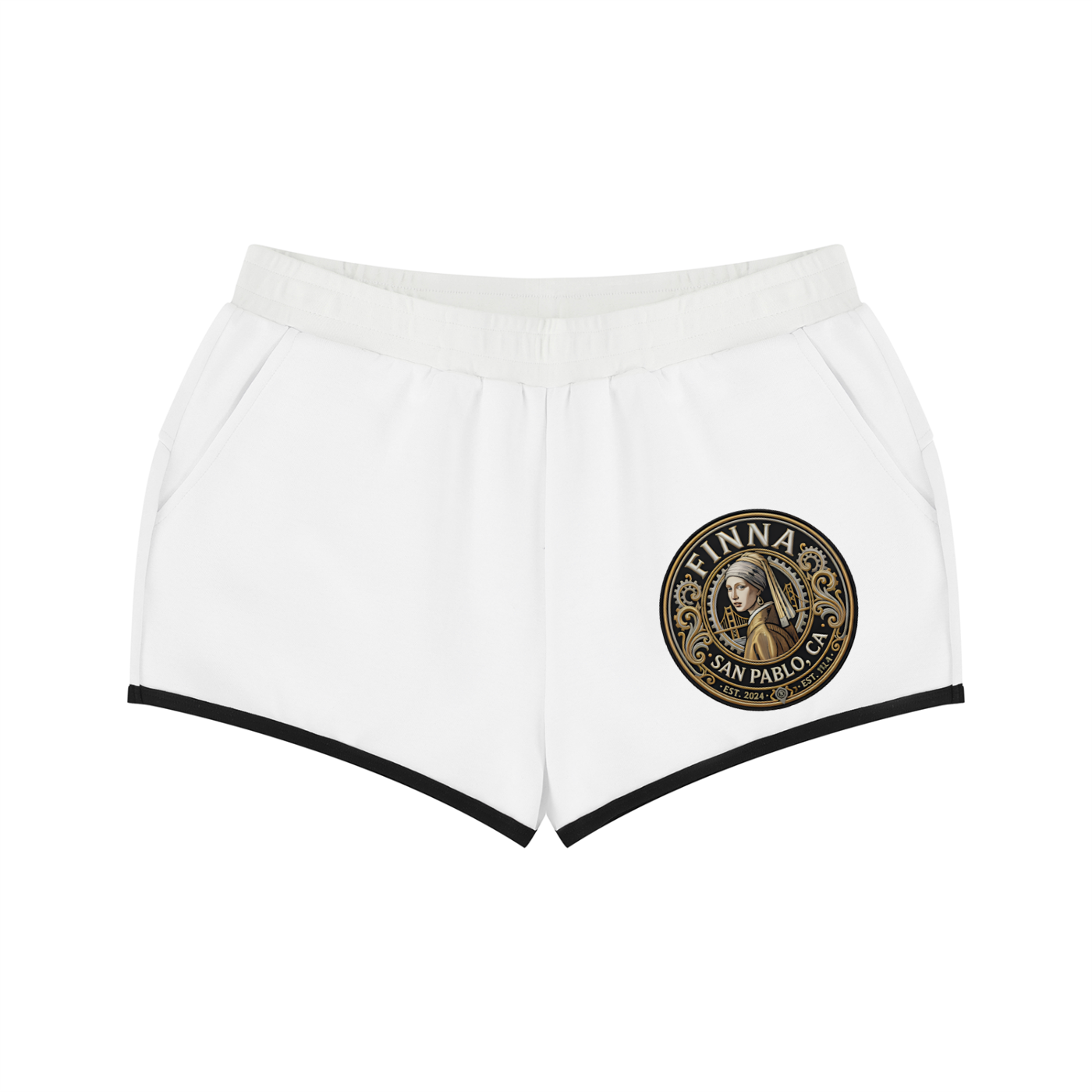 Goldpen: Women's Retro Contrast Binding Shorts