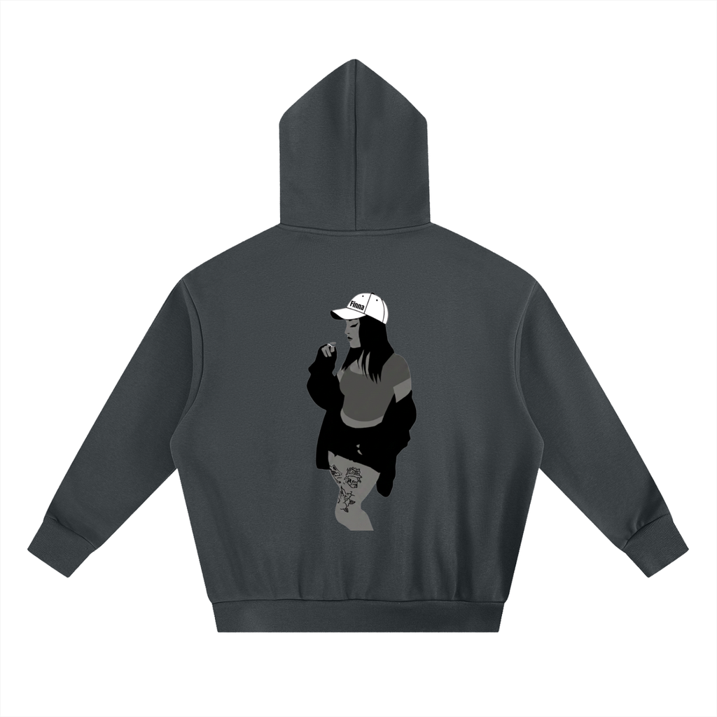 Homegirl: Essential Heavyweight Boxy Fleece Hoodie - Finna Street Wear bay area streetwear