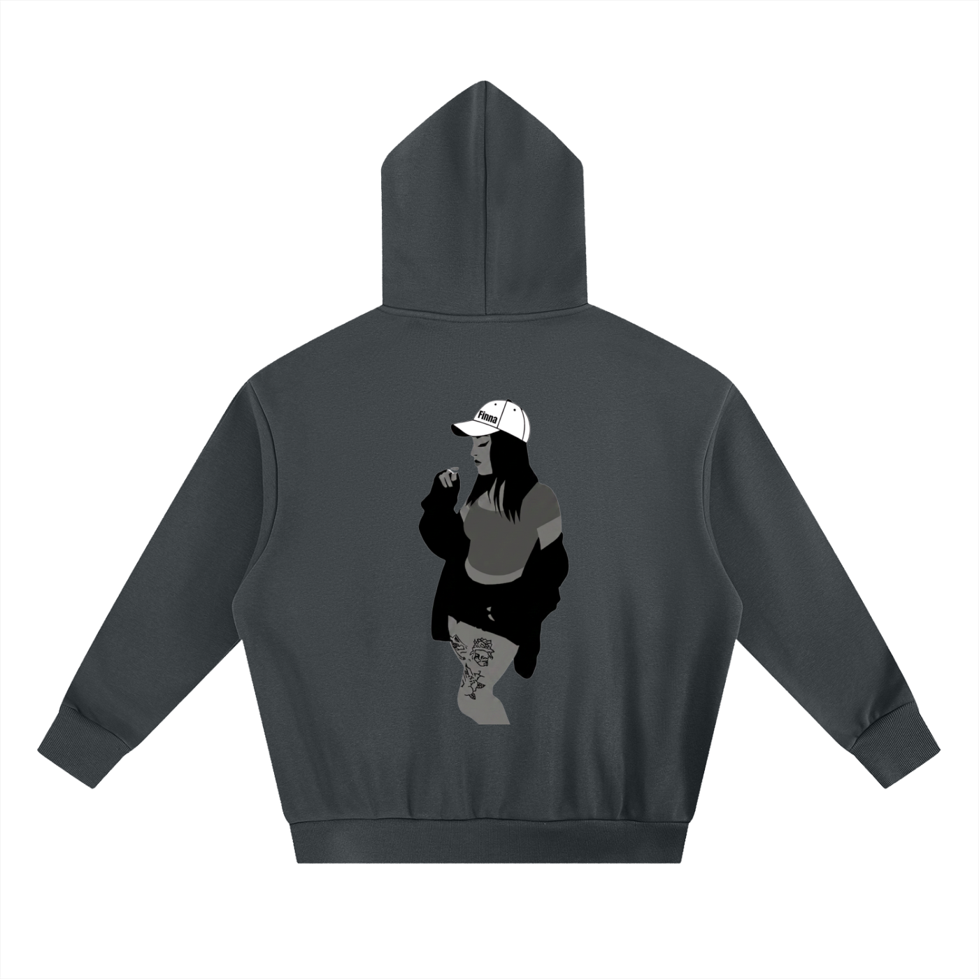 Homegirl: Essential Heavyweight Boxy Fleece Hoodie - Finna Street Wear bay area streetwear
