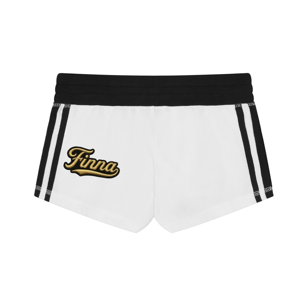 Golden Hind: Women's Contrast Stripe Track Shorts - Finna Street Wear bay area streetwear